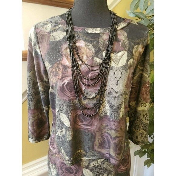 MLLE GABRIELLE PRINT DRESS SIZE SMALL - Picture 2 of 12